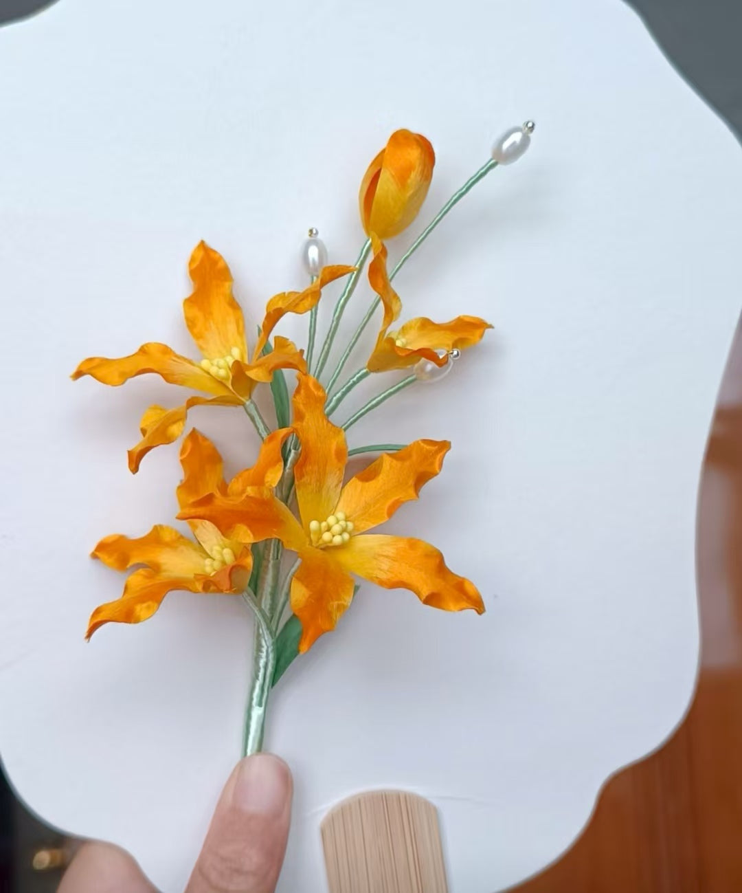 Yellow Lily Brooch