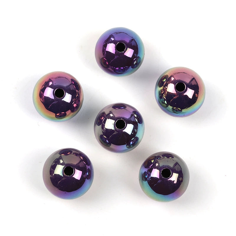 Glitter Acrylic Beads (16mm)