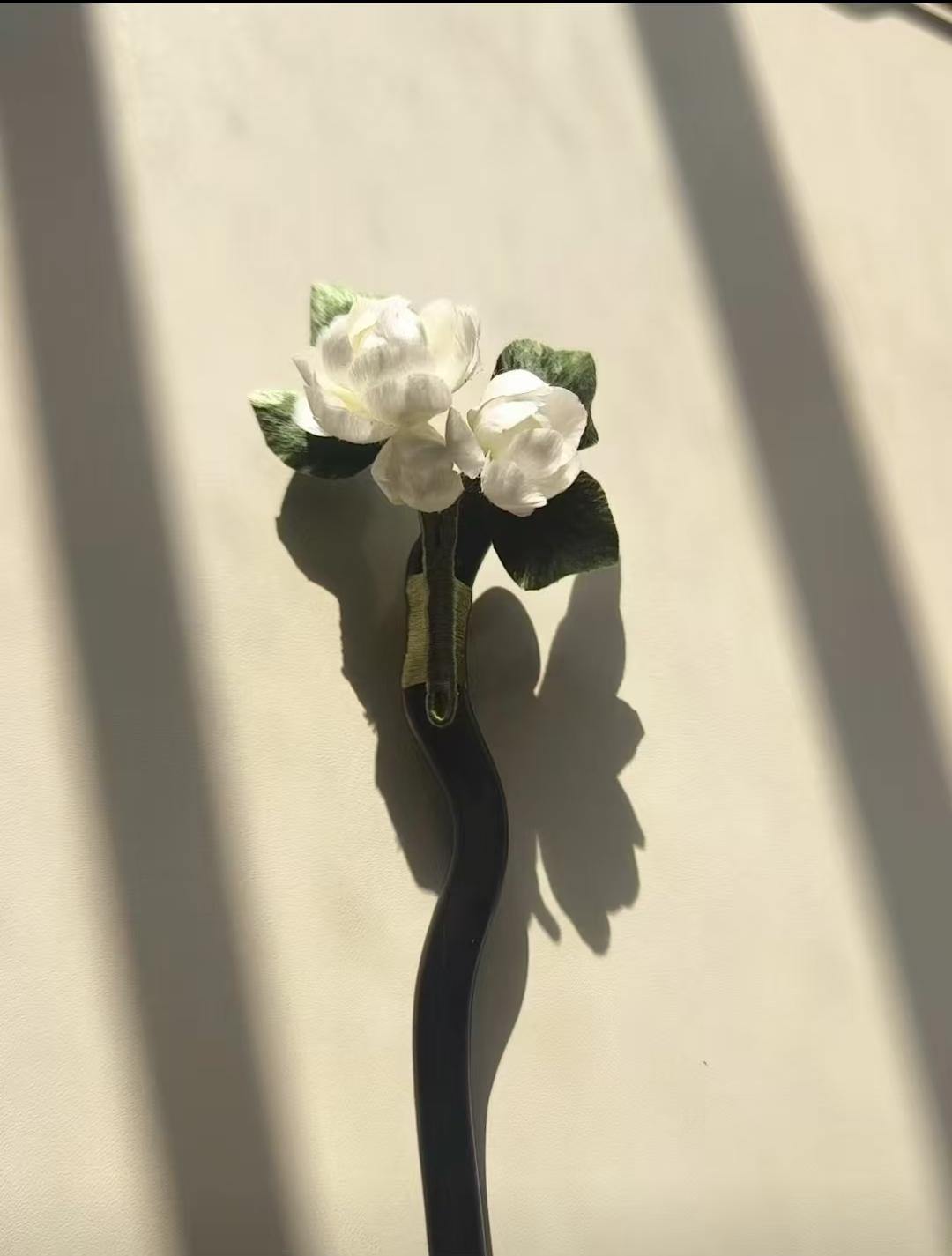 White Jasmine Hairpin