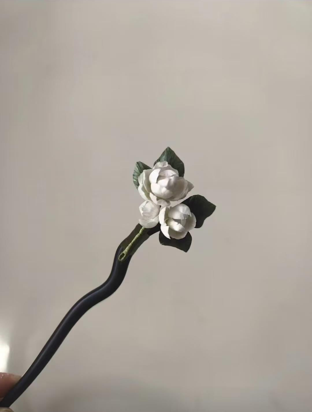 White Jasmine Hairpin