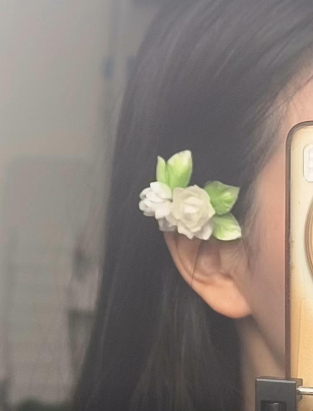 White Jasmine Hairpin