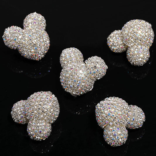 Sparkling Rhinestone Mouse Head