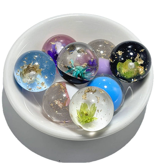 Resin Flower Beads (20mm, single hole)