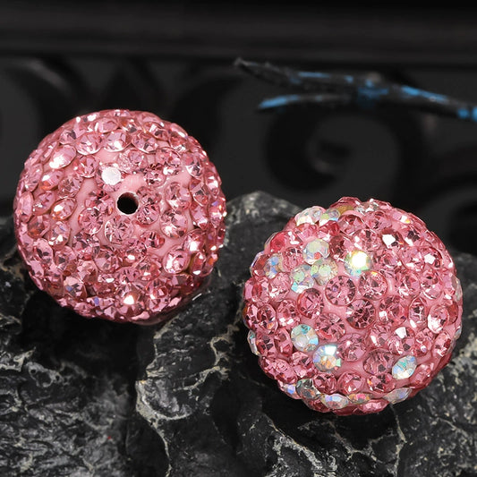 Rhinestone Beads with Spots (16mm)