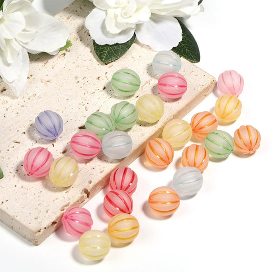 Frosted Pumpkin Beads (16mm)